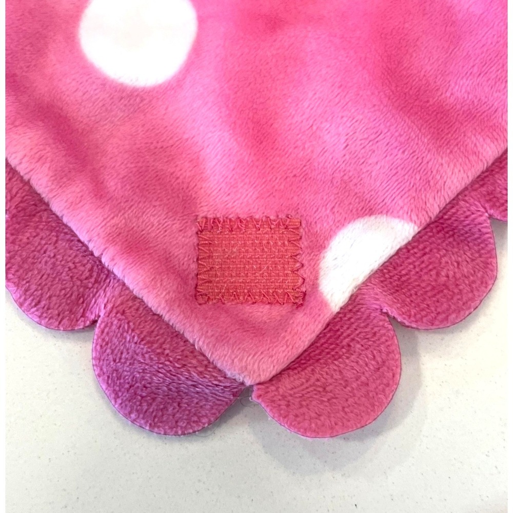 Disney Babies Pink Polka Dot Butterfly Hearts Blanket Lovey Minnie Mouse - Picture 8 of 16